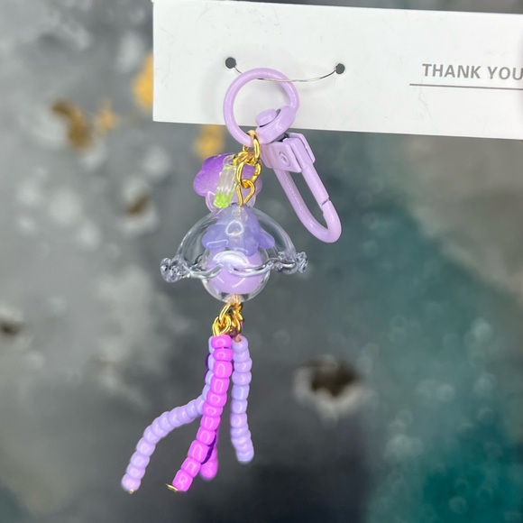 Hand Crafted Accessories - By Evie | Handmade Purple Jellyfish Charm | G